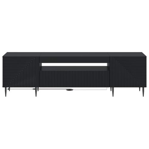 LED телевизионен кабинет HAARLEM 153 x 35 x 43 см Черно