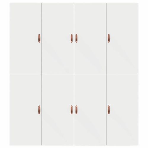 Легло с място за съхранение със съхранение Бяло 200 x 200 cm