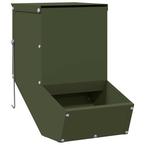 Хранилка за зайци Маслиненозелено 17,5 x 26 x 28,5 см 1,5 kg
