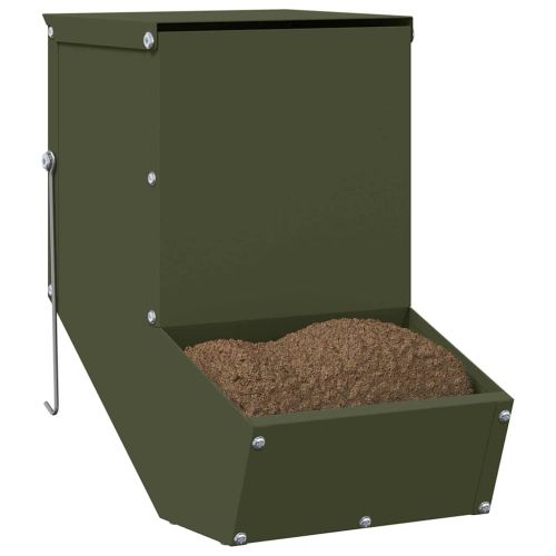 Хранилка за зайци Маслиненозелено 17,5 x 26 x 28,5 см 1,5 kg
