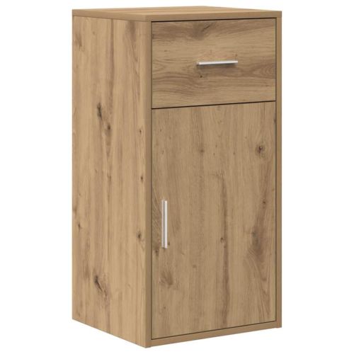 Ъглово бюро с чекмедже с рафт с врата Дъб 102 x 88 x 75 см
