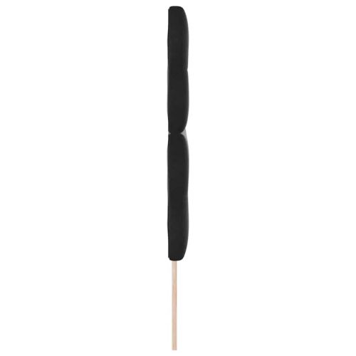 LED глава с LED ленти Черен 160 cm Кадифе