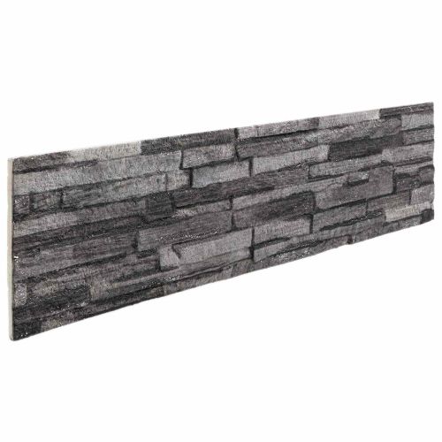 Стенни панели 10 бр. 100 x 25 cm Антрацит EPS пяна
