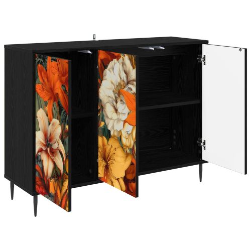 Служебен шкаф GENNEP Черен дъб 102 x 33 x 76 см