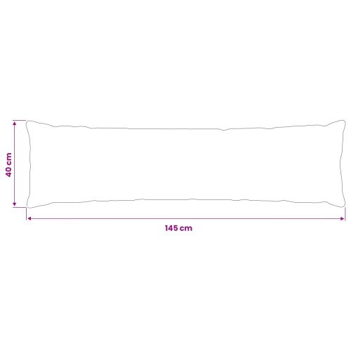 Калъфка за възглавница HEERLEN Сиво 40 x 145 см Полиестер