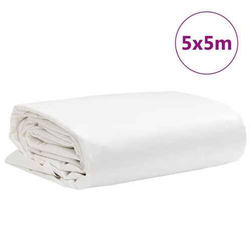 Брезент бял 5x5 м 650 г/м²