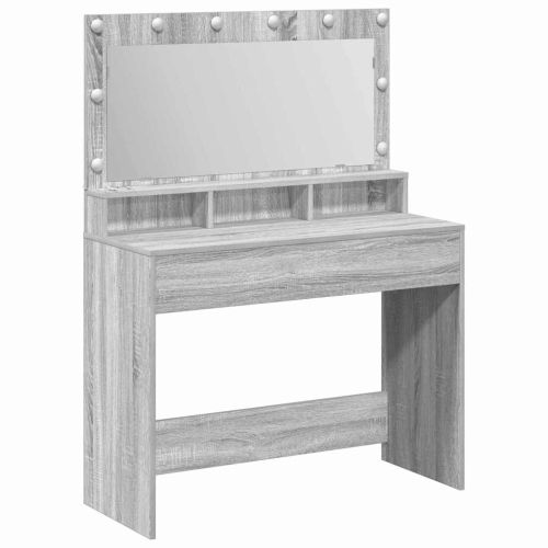 Тоалетка Сив Сонома 100 x 41 x 135 см Инженерна дървесина
