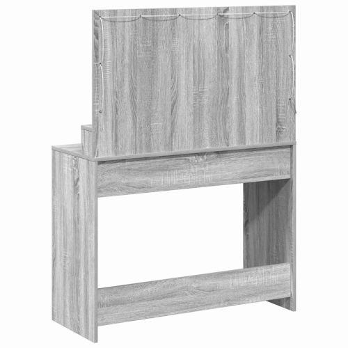 Тоалетка Сив Сонома 100 x 41 x 135 см Инженерна дървесина