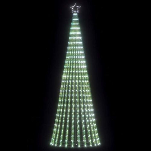 LED коледна елха 475 светодиода студено бяло 247 см