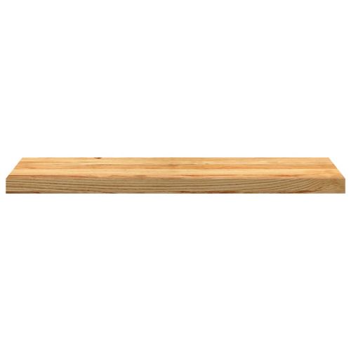 Стълбищни стъпала, 8 бр, светлокафяви, 90x25x2 см, дъб масив