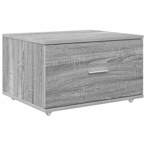 Бюро Сив Сонома Инженерна дървесина 131,5 x 50 x 106,5 см