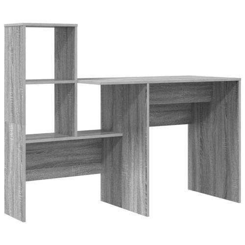 Бюро Сив Сонома Инженерна дървесина 131,5 x 50 x 106,5 см
