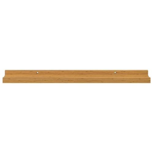 Стенен рафт 4 бр. Бежово 60 x 9 x 3 cm Инженерна дървесина