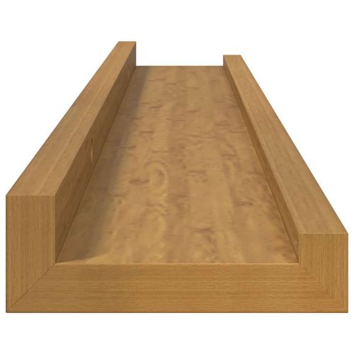 Стенен рафт 4 бр. Бежово 60 x 9 x 3 cm Инженерна дървесина