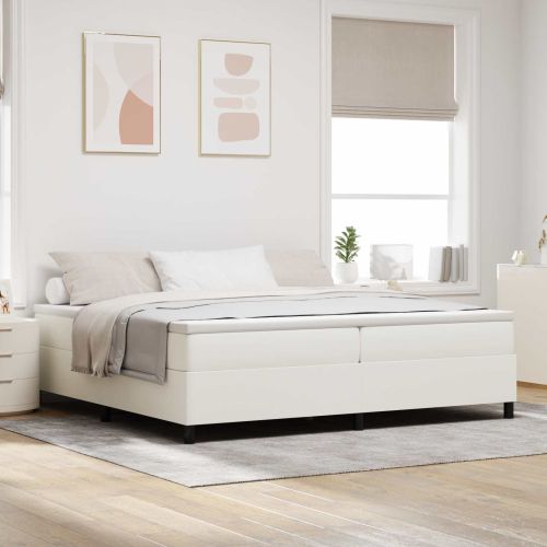 Платформено легло Крем 200 x 200 cm Кордюрова тъкан