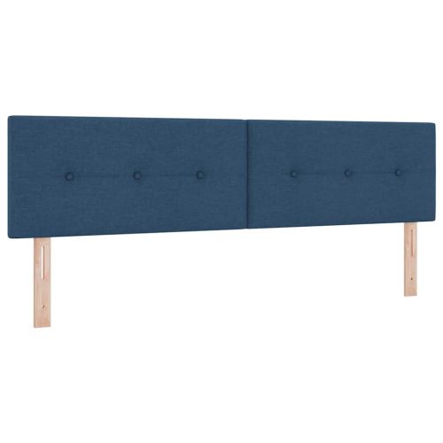 Легло с пружинирана основа с таблото Синьо 180 x 200 cm текстил