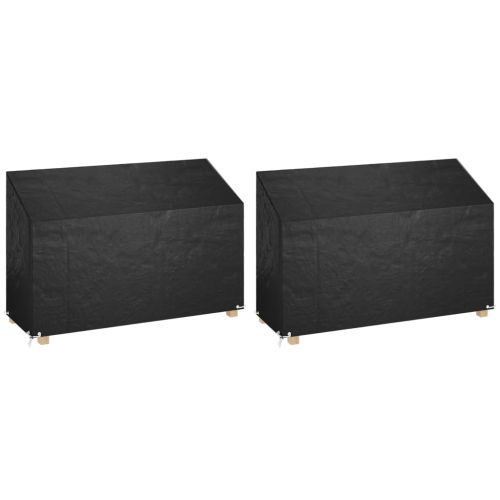 Калъф за градинска пейка 2 бр 8 капси 190x70x70/88см полиетилен