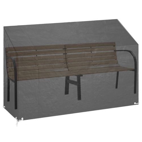 Калъф за градинска пейка 2 бр 8 капси 190x70x70/88см полиетилен