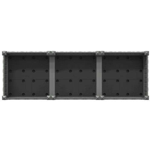 Градинска саксия с колела Светлосиво 120 x 40 x 29 cm ПП