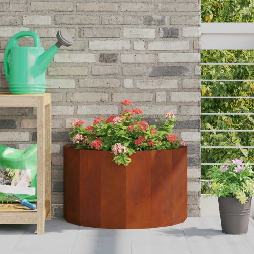 Кашпа Ръждясало 60 x 30 x 35 см Патинираща стомана