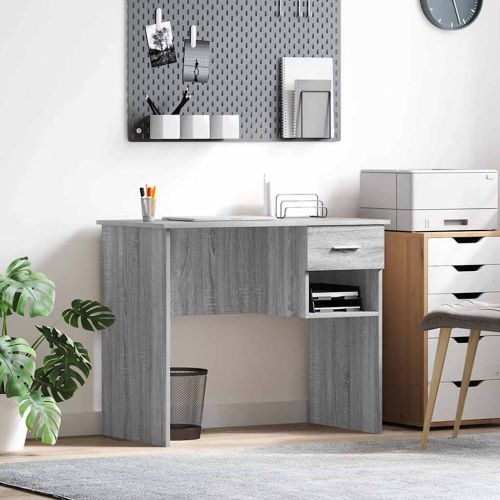 Бюро Сив Сонома 90 x 49 x 75 см Инженерна дървесина