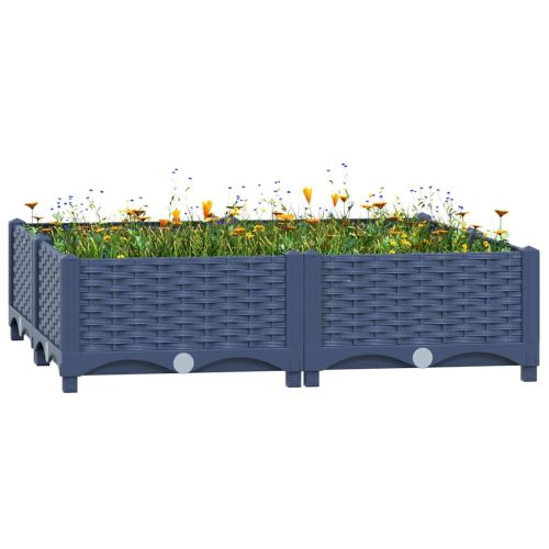 Повдигната леха, 80x80x23 см, полипропилен