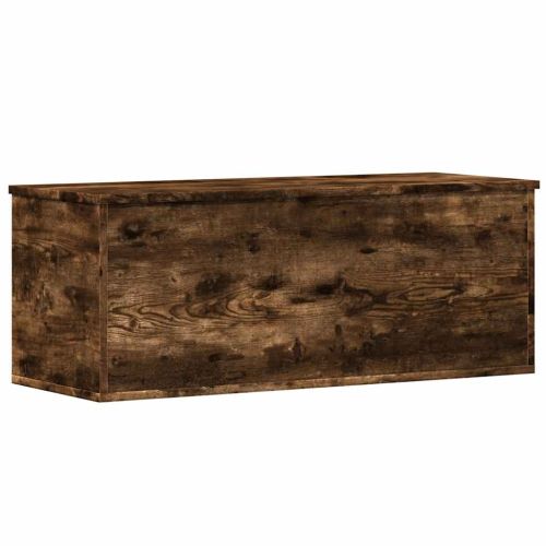 Кутия за съхранение, опушен дъб, 90x35x35 см, инженерно дърво