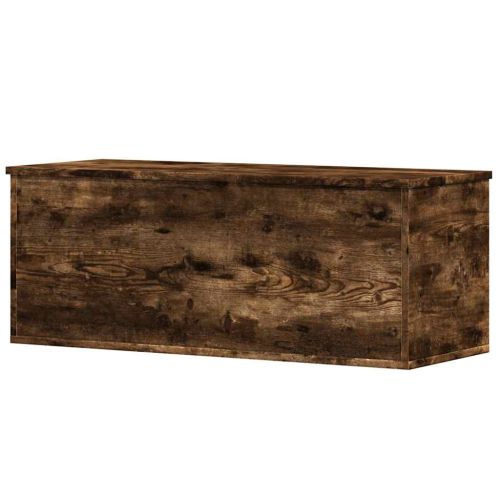 Кутия за съхранение, опушен дъб, 90x35x35 см, инженерно дърво