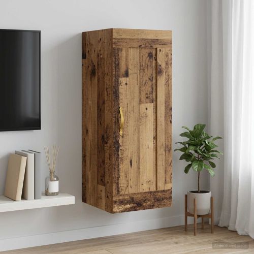 Стенен шкаф Старо дърво 34,5 x 34 x 90 см Инженерна дървесина