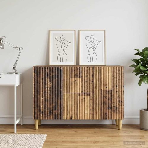 Служебен шкаф Старо дърво 89 x 34,5 x 60 см Инженерна дървесина
