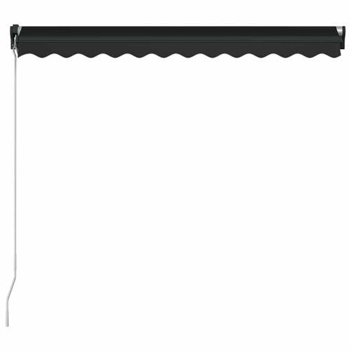 Ръчно прибираща се тента с LED, 350x250 см, антрацит