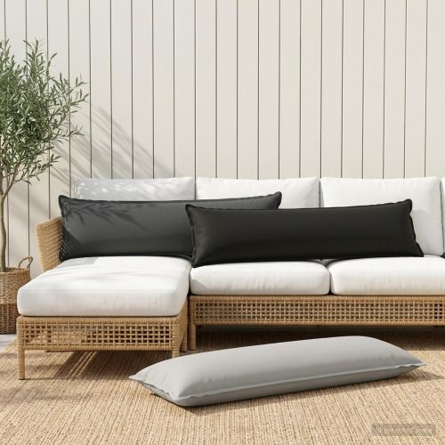 Калъфка за възглавница HOUTEN Сиво 40 x 145 см Полиестер