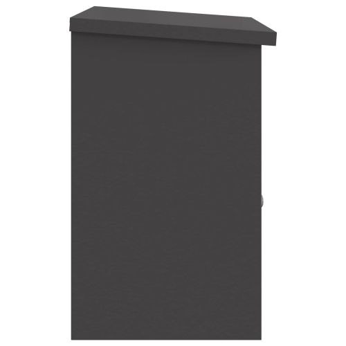 Пощенска кутия за пратки Черно 47,5 x 38 x 59 см Стомана