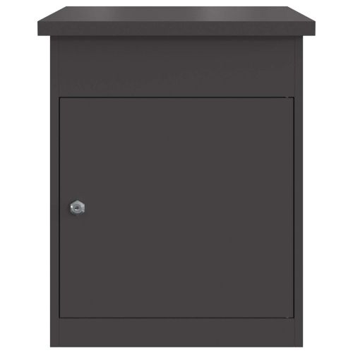 Пощенска кутия за пратки Черно 47,5 x 38 x 59 см Стомана