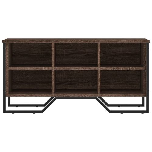 Шкаф за обувки, кафяв дъб, 90x38x45,5 см, инженерно дърво