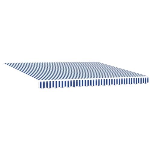 Прибираща се тента Синьо и бяло 400 × 300 cm