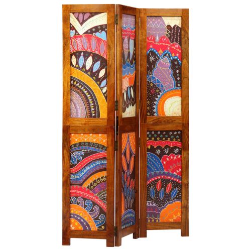 Разделител за стая Меден кафяв 105 x 1,5 x 160 см