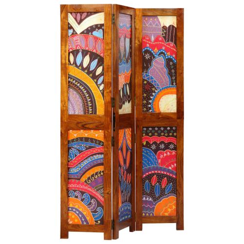 Разделител за стая Меден кафяв 105 x 1,5 x 160 см