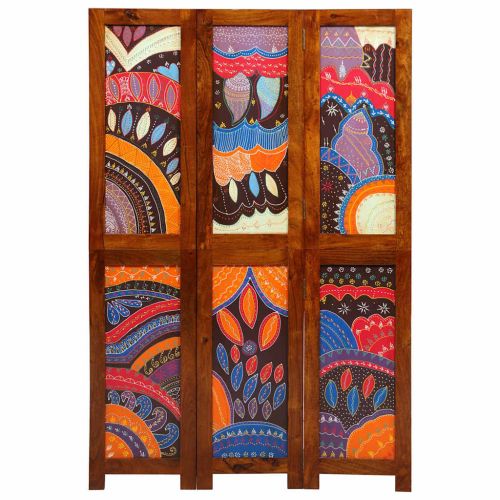 Разделител за стая Меден кафяв 105 x 1,5 x 160 см