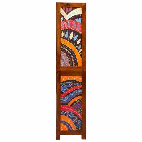 Разделител за стая Меден кафяв 105 x 1,5 x 160 см
