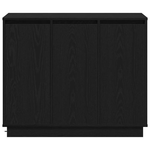 LED конзолна маса Черния дъб 90 х 32 х 75 см