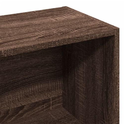 Библиотека, кафяв дъб, 57x28,5x107,5 см, инженерно дърво