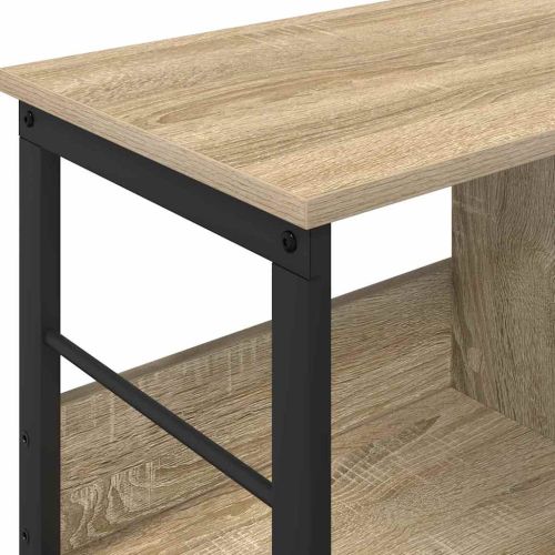 Рафт за книги 2 нива 82 x 32 x 47 см Инженерна дървесина