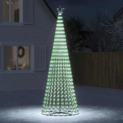LED коледна елха 688 LED студено бяло 300 см