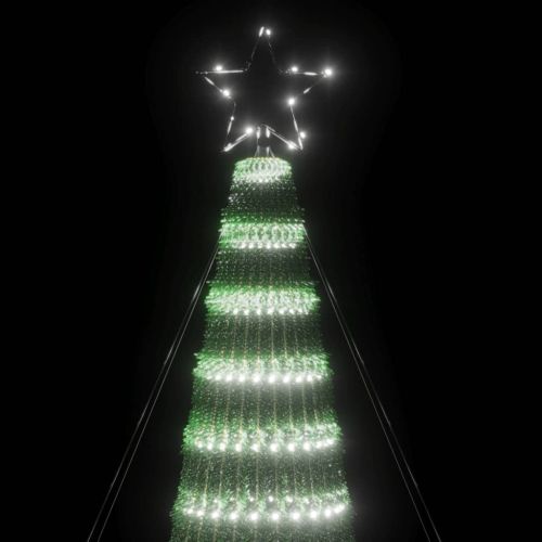 LED коледна елха 688 LED студено бяло 300 см