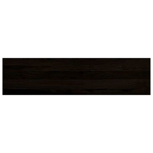 Стълбищни стъпала, 2 бр, кафяво-черни, 100x30x2 см, дъб масив