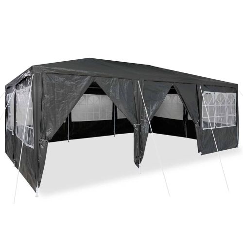 Парти шатър 600 x 400 x 266 см Антрацит Полиетилен