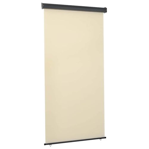 Вертикална тента за балкон, 125x250 см, кремава