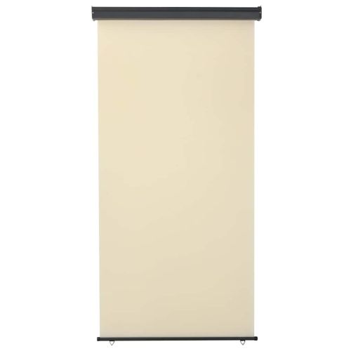Вертикална тента за балкон, 125x250 см, кремава