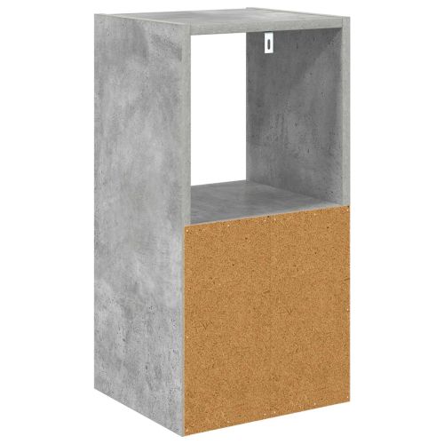 Нощно шкафче Циментено сиво 30,5 x 27 x 59,5 см